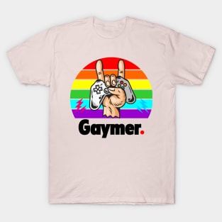 Gaymer the pride month computer gamer T-Shirt